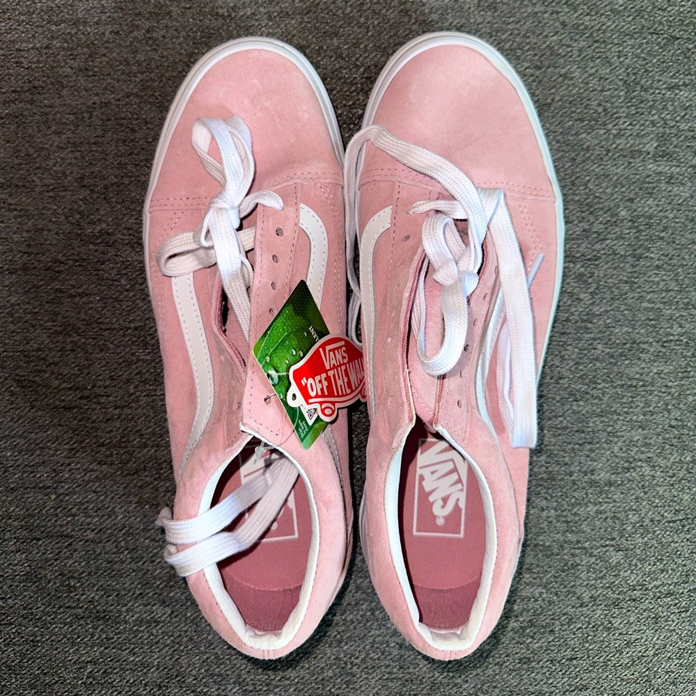 Vans Old Skool Pig Suede Zephyr - PINK - M 9, W 10.5